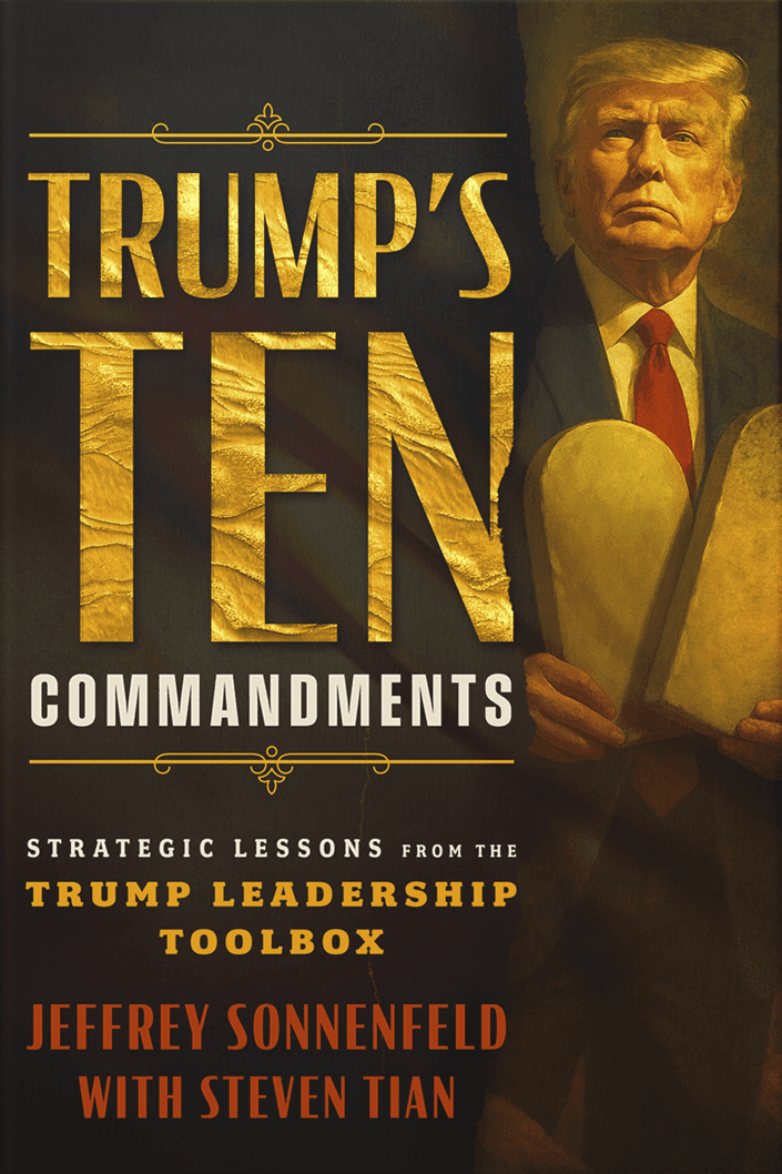Trump's Ten Commandments Book Cover by Jeffrey Sonnenfeld